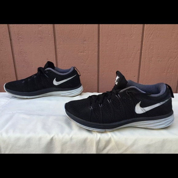 Nike Flyknit Lunar2 Lunar 2 Black/Grey 620658 010 - Picture 8 of 10